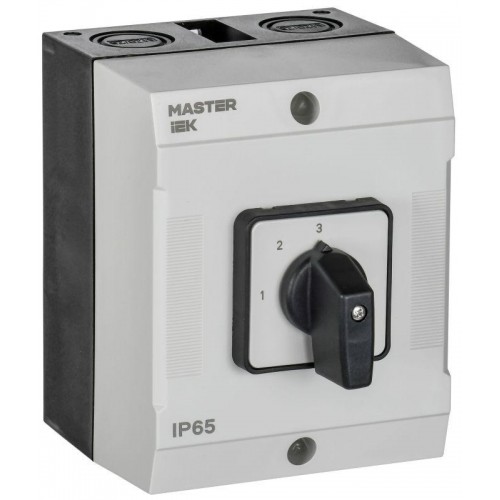 Переключатель кулачковый 10А (сх. 82) в боксе стандартная рукоятка IEK MI-CS20-010-082