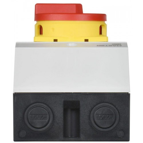 Переключатель кулачковый 10А (сх. 91) в боксе закрытая рукоятка авар. IEK MI-CS22-010-091