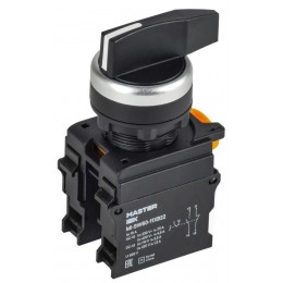 Переключатель 2 полож. 1НО+1НЗ возвратный длин. ручка MASTER IEK MI-SW60-11XB22-3-25-2-K02