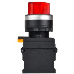 Переключатель 2 полож. 1НО+1НЗ с подсветкой красн. MASTER IEK MI-SW60-11XD-3-14-2-K04