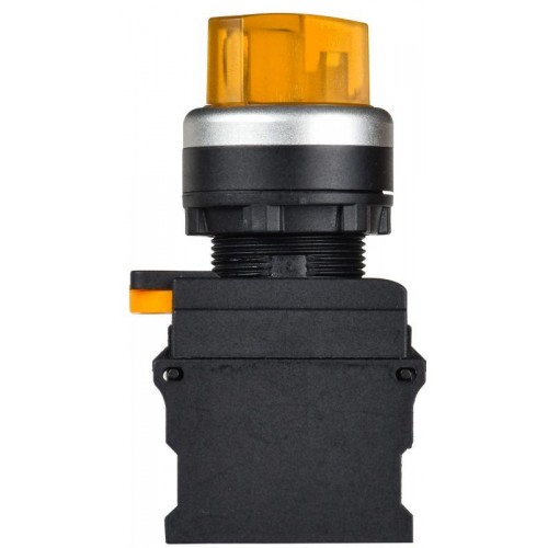 Переключатель 2 полож. 1НО+1НЗ с подсветкой желт. MASTER IEK MI-SW60-11XD-3-14-2-K05