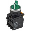 Переключатель 2 полож. 1НО+1НЗ с подсветкой зел. MASTER IEK MI-SW60-11XD-3-14-2-K06