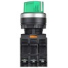 Переключатель 2 полож. 1НО+1НЗ с подсветкой зел. MASTER IEK MI-SW60-11XD-3-14-2-K06