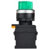 Переключатель 2 полож. 1НО+1НЗ с подсветкой зел. MASTER IEK MI-SW60-11XD-3-14-2-K06