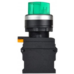 Переключатель 2 полож. 1НО+1НЗ с подсветкой зел. MASTER IEK MI-SW60-11XD-3-14-2-K06