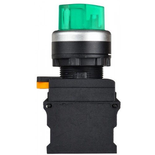 Переключатель 2 полож. 1НО+1НЗ с подсветкой зел. MASTER IEK MI-SW60-11XD-3-14-2-K06