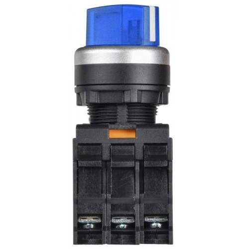Переключатель 2 полож. 1НО+1НЗ с подсветкой син. MASTER IEK MI-SW60-11XD-3-14-2-K07