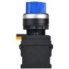 Переключатель 2 полож. 1НО+1НЗ с подсветкой син. MASTER IEK MI-SW60-11XD-3-14-2-K07