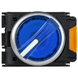 Переключатель 2 полож. 1НО+1НЗ с подсветкой син. MASTER IEK MI-SW60-11XD-3-14-2-K07