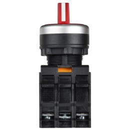 Переключатель 3 полож. 2НО с подсветкой красн. MASTER IEK MI-SW60-20XD-4-14-3-K04