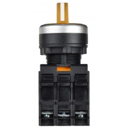 Переключатель 3 полож. 2НО с подсветкой желт. MASTER IEK MI-SW60-20XD-4-14-3-K05