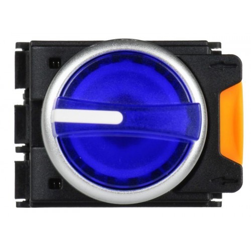 Переключатель 3 полож. 2НО с подсветкой син. MASTER IEK MI-SW60-20XD-4-14-3-K07