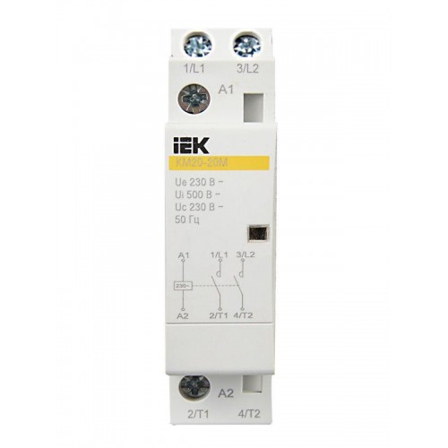Контактор модульный КМ20-20М AC KARAT IEK MKK11-20-20