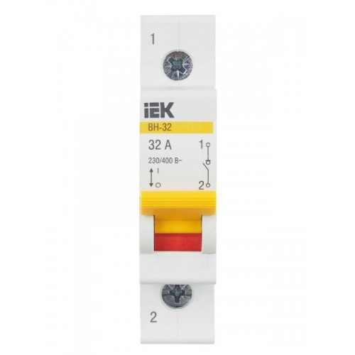 Выключатель нагрузки (мини-рубильник) 1п 32А ВН-32 KARAT IEK MNV10-1-032