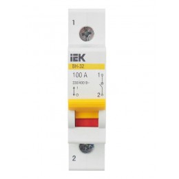 Выключатель нагрузки (мини-рубильник) 1п 100А ВН-32 KARAT IEK MNV10-1-100