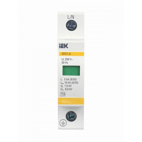 Ограничитель перенапряжения ОПС1-D 1P KARAT IEK MOP20-1-D