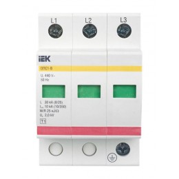 Ограничитель перенапряжения ОПС1-B 3P KARAT IEK MOP20-3-B