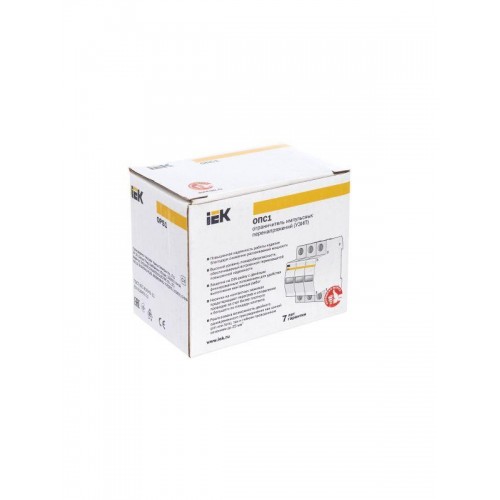 Ограничитель перенапряжения ОПС1-C 3P KARAT IEK MOP20-3-C