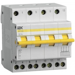 Выключатель-разъединитель трехпозиционный 4п ВРТ-63 32А KARAT IEK MPR10-4-032