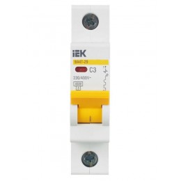 Выключатель автоматический модульный 1п C 3А 4.5кА ВА47-29 KARAT IEK MVA20-1-003-C