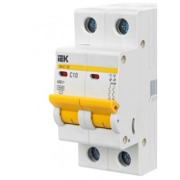 Выключатель автоматический модульный 2п C 10А 4.5кА ВА47-29 KARAT IEK MVA20-2-010-C