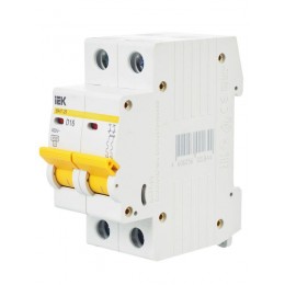 Выключатель автоматический модульный 2п D 16А 4.5кА ВА47-29 KARAT IEK MVA20-2-016-D