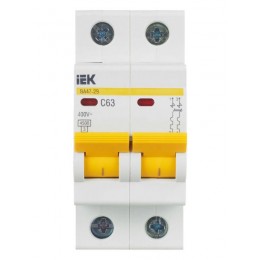 Выключатель автоматический модульный 2п C 63А 4.5кА ВА47-29 KARAT IEK MVA20-2-063-C