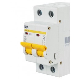 Выключатель автоматический модульный 2п C 63А 4.5кА ВА47-29 KARAT IEK MVA20-2-063-C