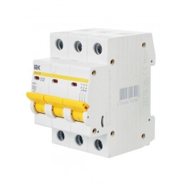 Выключатель автоматический модульный 3п D 32А 4.5кА ВА47-29 KARAT IEK MVA20-3-032-D