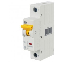 Выключатель автоматический модульный 1п C 6А 6кА ВА47-60M KARAT IEK MVA31-1-006-C