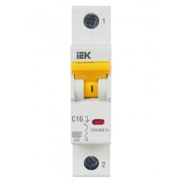Выключатель автоматический модульный 1п C 16А 6кА ВА47-60M KARAT IEK MVA31-1-016-C