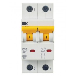 Выключатель автоматический модульный 2п C 10А 6кА ВА47-60M KARAT IEK MVA31-2-010-C