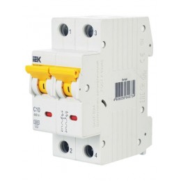 Выключатель автоматический модульный 2п C 10А 6кА ВА47-60M KARAT IEK MVA31-2-010-C