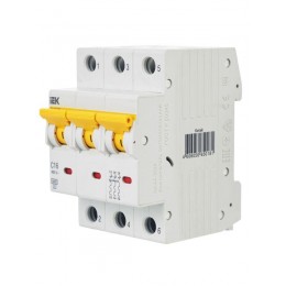 Выключатель автоматический модульный 3п C 16А 6кА ВА47-60M KARAT IEK MVA31-3-016-C