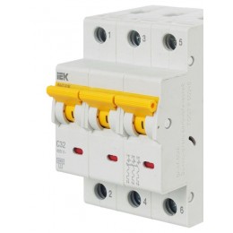 Выключатель автоматический модульный 3п C 32А 6кА ВА47-60M KARAT IEK MVA31-3-032-C