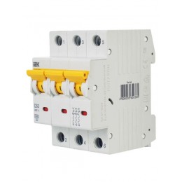 Выключатель автоматический модульный 3п C 63А 6кА ВА47-60M KARAT IEK MVA31-3-063-C