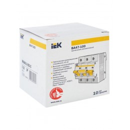 Выключатель автоматический модульный 3п C 25А 10кА ВА47-100 KARAT IEK MVA40-3-025-C