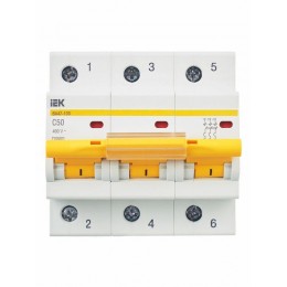 Выключатель автоматический модульный 3п C 50А 10кА ВА47-100 KARAT IEK MVA40-3-050-C