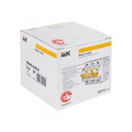 Выключатель автоматический модульный 3п D 63А 10кА ВА47-100 KARAT IEK MVA40-3-063-D