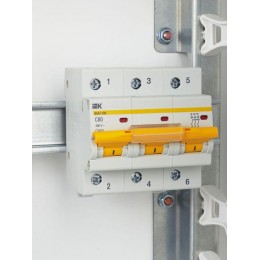 Выключатель автоматический модульный 3п C 80А 10кА ВА47-100 KARAT IEK MVA40-3-080-C