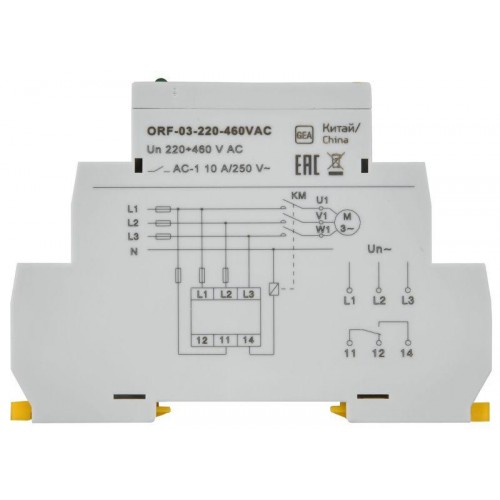 Реле фаз ORF 03 3ф 220-460В AC IEK ORF-03-220-460VAC