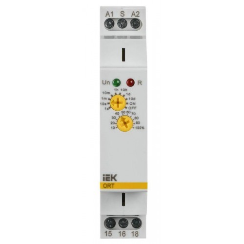 Реле задержки включения ORT 1 контакт 12-240В AC/DC IEK ORT-A1-ACDC12-240V