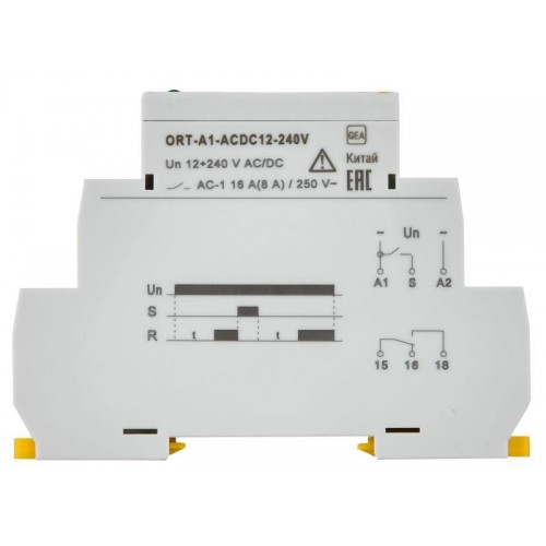 Реле задержки включения ORT 1 контакт 12-240В AC/DC IEK ORT-A1-ACDC12-240V