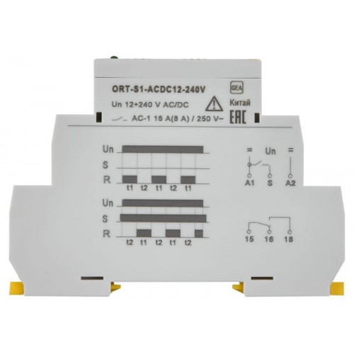 Реле циклическое ORT 1 контакт 12-240В AC/DC IEK ORT-S1-ACDC12-240V