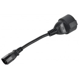 Адаптер PDU 3х1.5 10см с разъемами C14-Schuko ITK PC-C14D-10CM