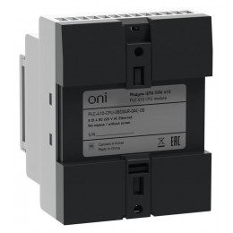 Модуль ЦПУ ПЛК 410 8 DI 4 RO 220В AC с Ethernet портом без экрана ONI PLC-410-CPU-08D04R-0AC-00