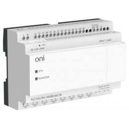 Модуль ЦПУ ПЛК 410 14 DI 8 RO 220В AC с Ethernet портом без экрана ONI PLC-410-CPU-14D08R-0AC-00