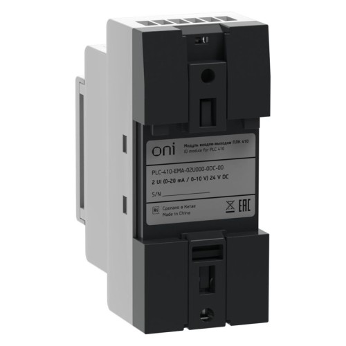 Модуль входов выходов ПЛК 410 2 UI (0-20мА/0-10В) 24В DC ONI PLC-410-EMA-02U000-0DC-00