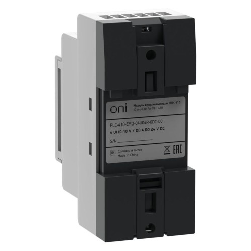 Модуль входов выходов ПЛК 410 4 UI (0-10В/DI) 4 RO 24В DC ONI PLC-410-EMD-04U04R-0DC-00