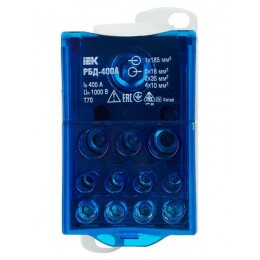 Блок распределительный на DIN-рейку РБД-400А IEK RBD-400